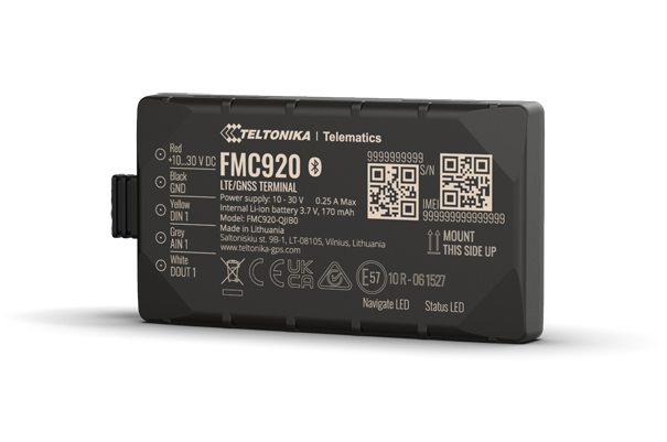 FMC920 BOITIER DE GÉOLOCALISATION TELTONIKA 4G + ABONNEMENT GEOLOC 1AN + CARTE SIM 500MO/5ANS 